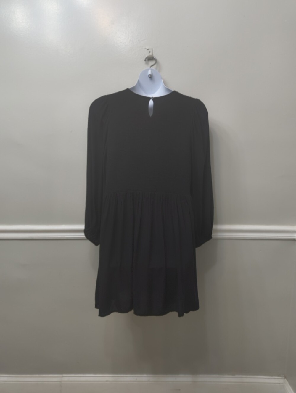 Old Navy Black Long Sleeve Mini Dress